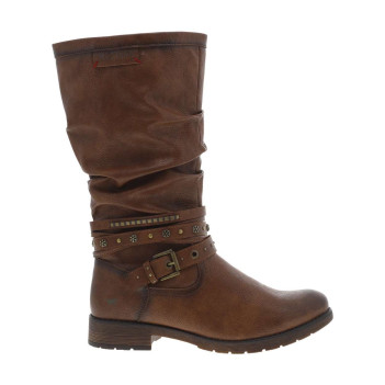 Bottes cognac à talon...