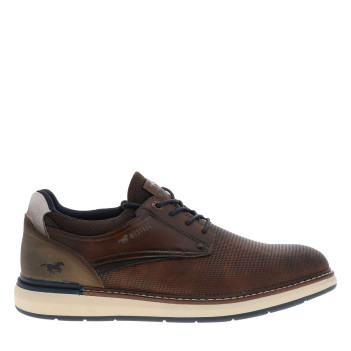 Derbies cognac à talon plat...
