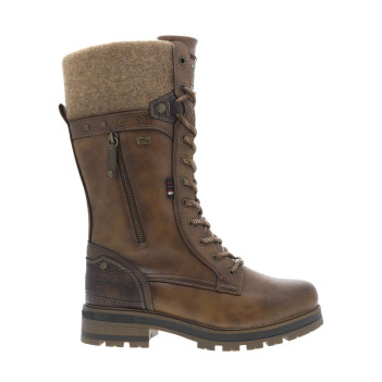 Bottes cognac à talon...