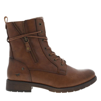 Bottines cognac à talon...