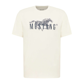 T-shirt en coton écru uni à...